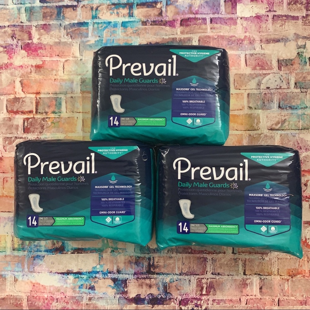 Prevail male guards maximum absorbency 42 pieces